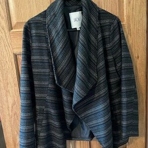Jack Striped Black and Gray Jacket